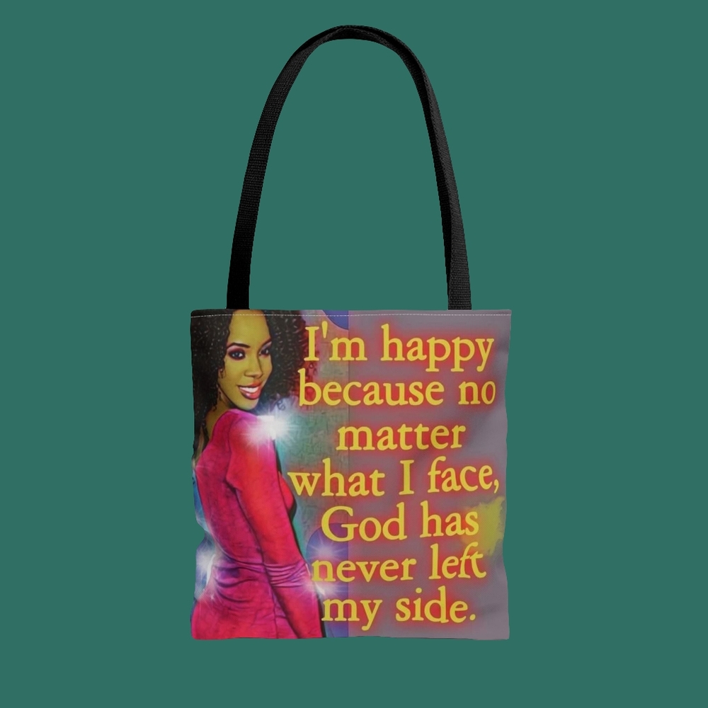 Inspirational Quote Tote Bag - Multicolor